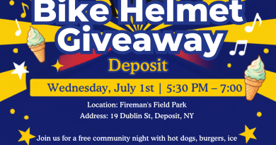 Bike Helmet Giveaway – Deposit NY