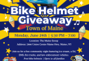 Bike Helmet Giveaway- Town of Maine